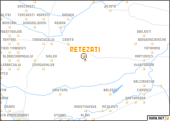 map of Retezaţi