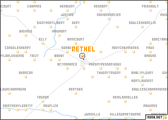 map of Rethel