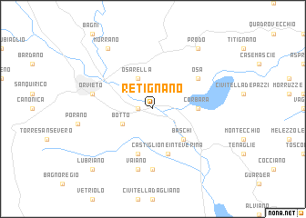 map of Retignano