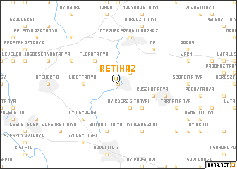 map of Rétiház