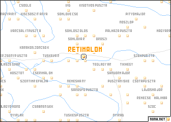 map of Rétimalom