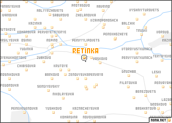 map of Retinka