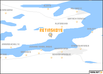 map of Retinskoye
