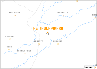 map of Retiro Capivara