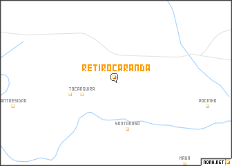 map of Retiro Carandá