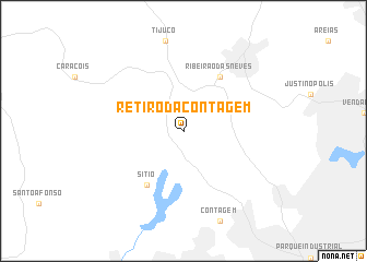 map of Retiro da Contagem