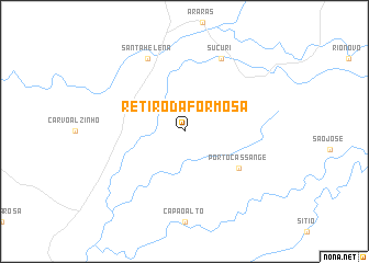 map of Retiro da Formosa