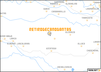 map of Retiro de Caño Dantas