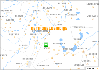 map of Retiro de los Indios