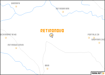 map of Retiro Novo