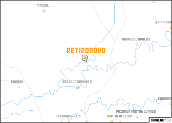 map of Retiro Novo