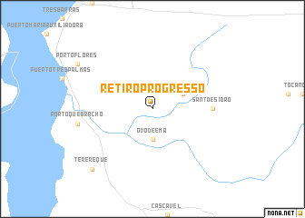 map of Retiro Progresso