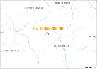 map of Retiro Serranía