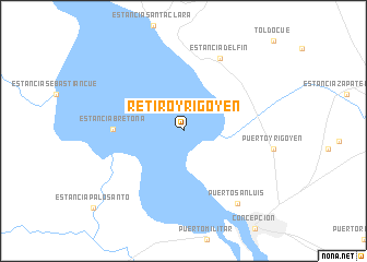 map of Retiro Yrigoyen