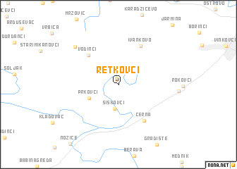 map of Retkovci