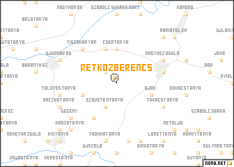 map of Rétközberencs