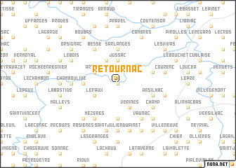 map of Retournac