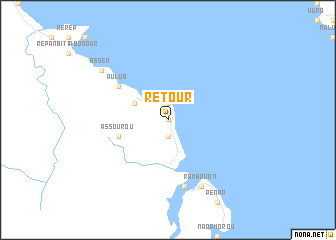 map of Rétour