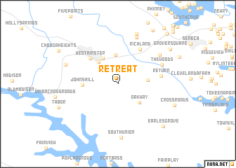 map of Retreat