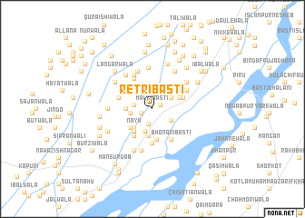 map of Retri Basti