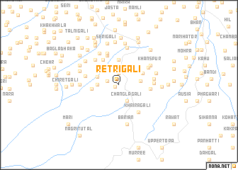 map of Retri Gali
