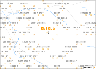 map of Retrus