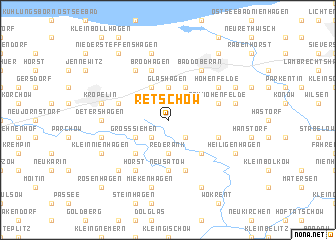 map of Retschow