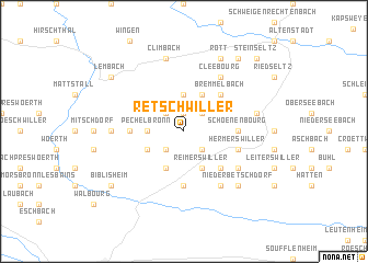 map of Retschwiller