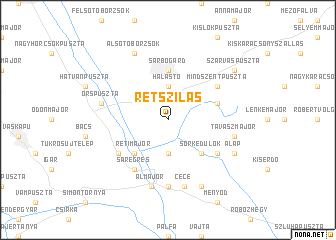 map of Rétszilas