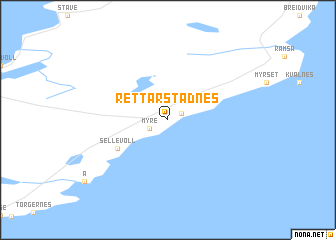 map of Rettarstadnes