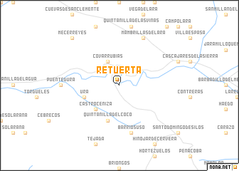 map of Retuerta