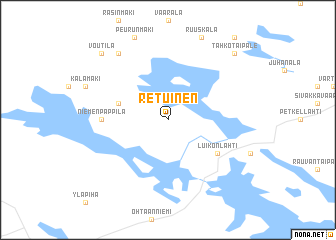 map of Retuinen