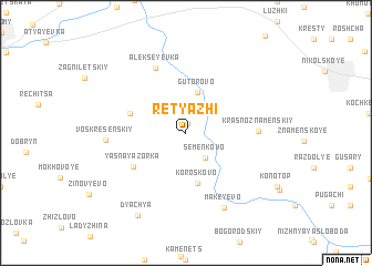 map of Retyazhi