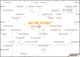 map of Retz Altstadt