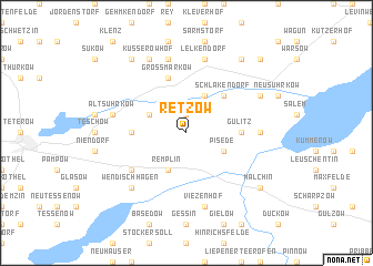 map of Retzow