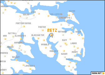 map of Retz