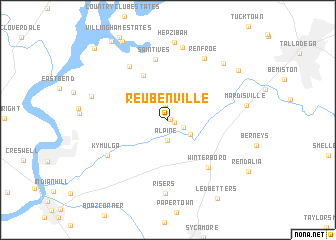 map of Reubenville