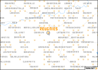 map of Reugnies