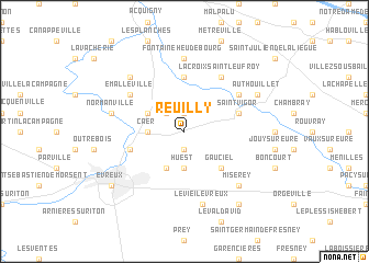 map of Reuilly