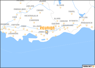 map of Reunion