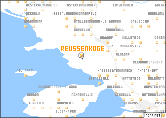 map of Reußenköge