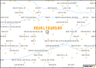 map of Revel-Tourdan