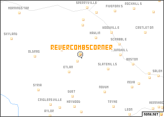 map of Revercombs Corner