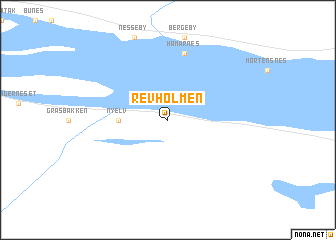 map of Revholmen