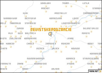 map of Revištské Podzámčie