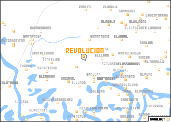 map of Revolución