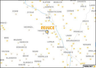 map of Revuće