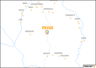 map of Revué