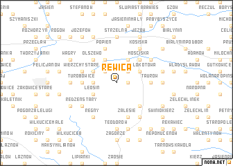 map of Rewica