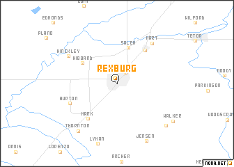 map of Rexburg